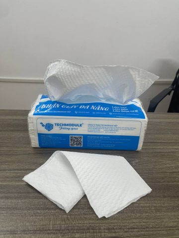 Combo rẻ bất chấp: 5 gói giấy đa năng TMCARE xanh và 1 chai nước rửa chén và 1 chai nước lau bếp