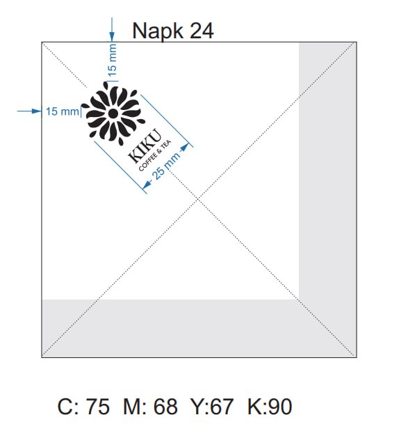 Khăn giấy ăn in logo KIKU
