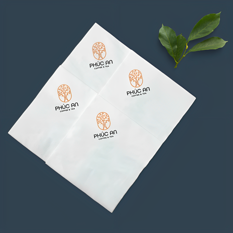  Khăn giấy ăn in logo PHÚC AN 