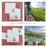 


																	 Khăn giấy ăn in logo PÙ LUÔNG RESORT 
