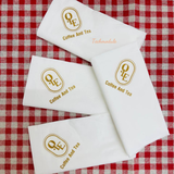 


																	 Khăn giấy ăn in logo QLE COFFEE AND TEA 