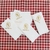 


																	 Khăn giấy ăn in logo QLE COFFEE AND TEA 
