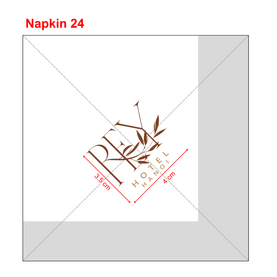 


																																														 Khăn giấy ăn in logo REY 