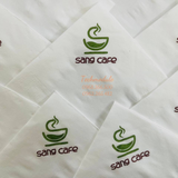 


																	 Khăn giấy ăn in logo SANG CAFE 