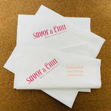 


																	 Khăn giấy ăn in logo SAVOR & CHILL 