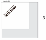 


																	 Khăn giấy ăn in logo CHAM CHAM 