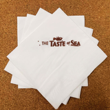 


																	 Khăn giấy ăn in logo THE TASTE OF SEA 
