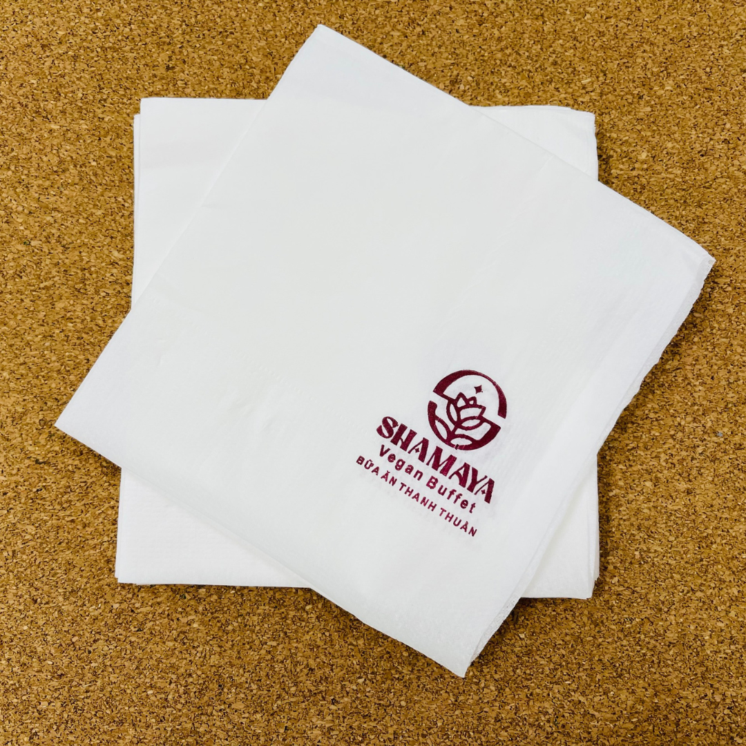  Khăn giấy ăn in logo SHAMAYA 