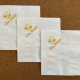 


																	 Khăn giấy ăn in logo SILK RIVER 