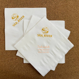 


																	 Khăn giấy ăn in logo SILK RIVER 