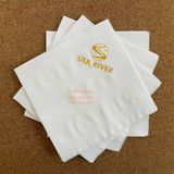 


																	 Khăn giấy ăn in logo SILK RIVER 