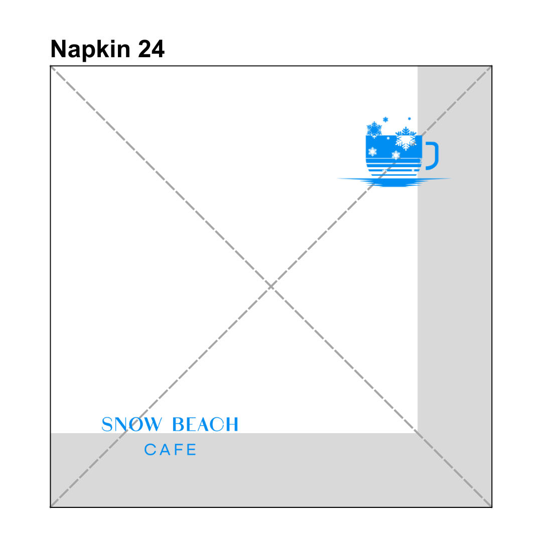 


																																														 Khăn giấy ăn in logo SNOW BEACH 