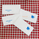 


																	 Khăn giấy ăn in logo SNOW BEACH 