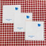 


																	 Khăn giấy ăn in logo SNOW BEACH 