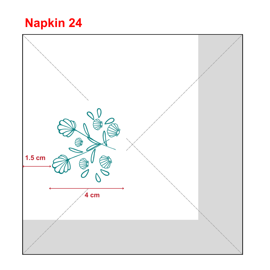 


																																														 Khăn giấy ăn in logo PARADISE RESORT DỐC LẾT 