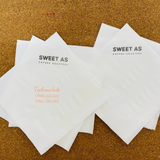 


																	 Khăn giấy ăn in logo SWEET AS 