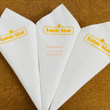 


																	 Khăn giấy ăn in logo TABLE STAR 