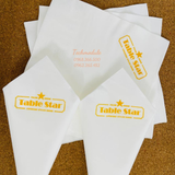 


																	 Khăn giấy ăn in logo TABLE STAR 