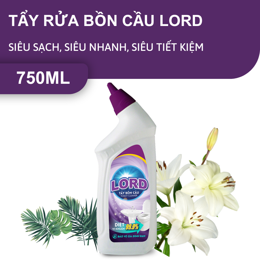 Tẩy rửa bồn cầu Lord