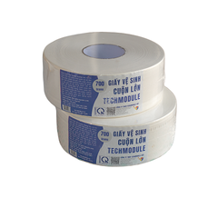 [COMBO- 5 CUỘN] Giấy vệ sinh cuộn lớn hãng Techmodule mã TM-JTR-TECHMODULE-BLUE-700 3 lớp