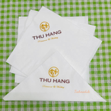 


																	 Khăn giấy ăn in logo THU HẰNG RESTAURANT 
