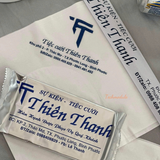 


																	 Khăn giấy ăn in logo TIỆC CƯỚI THIÊN THANH 