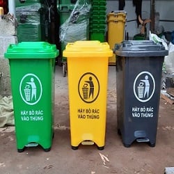 Thùng rác BPG60L-FO dậm chân (không bánh)