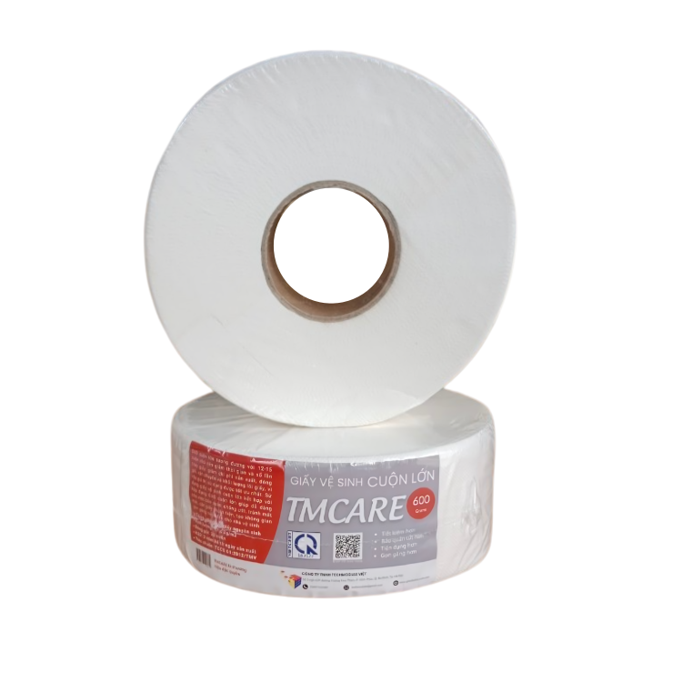  Combo 5 cuộn giấy vệ sinh công nghiệp TMCARE Đỏ 500gr 