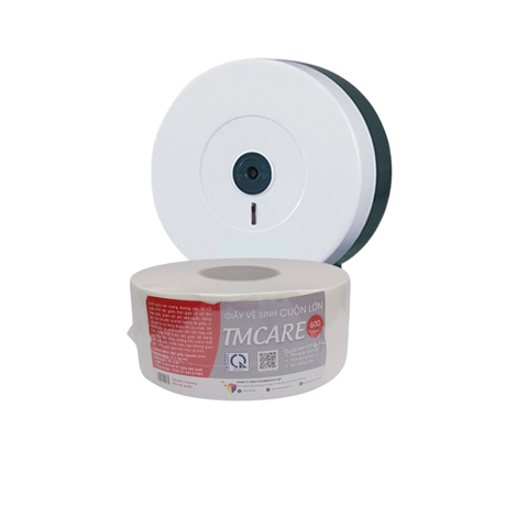 COMBO 10 cuộn giấy vệ sinh công nghiệp TMCARE Đỏ 600gr