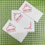 


																	 Khăn giấy ăn in logo TRẦN THẬT 