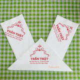 


																	 Khăn giấy ăn in logo TRẦN THẬT 