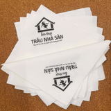 


																	 Khăn giấy ăn in logo TRÂU NHÀ SÀN 