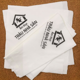 


																	 Khăn giấy ăn in logo TRÂU NHÀ SÀN 