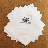 


																	 Khăn giấy ăn in logo TRÚC COFFEE HOUSE 