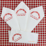 


																	 Khăn giấy ăn in logo THÚY TÂN ĐẠI ĐỘ 