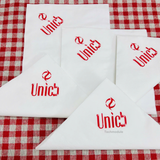 


																	 Khăn giấy ăn in logo UNICB 