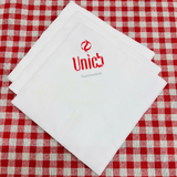 


																	 Khăn giấy ăn in logo UNICB 