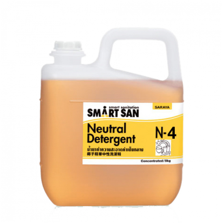 Dung dịch tẩy rửa trung tính Smart San hãng SARAYA NHẬT BẢN mã N-4 can 5L