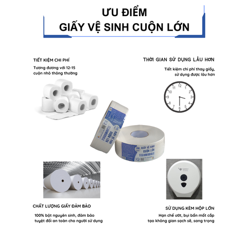 Giấy vệ sinh cuộn lớn TECHMODULE