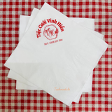 


																	 Khăn giấy ăn in logo TIỆC CƯỚI VINH HIỂN 