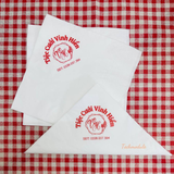 


																	 Khăn giấy ăn in logo TIỆC CƯỚI VINH HIỂN 