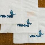


																	 Khăn giấy ăn in logo YAN ONE 