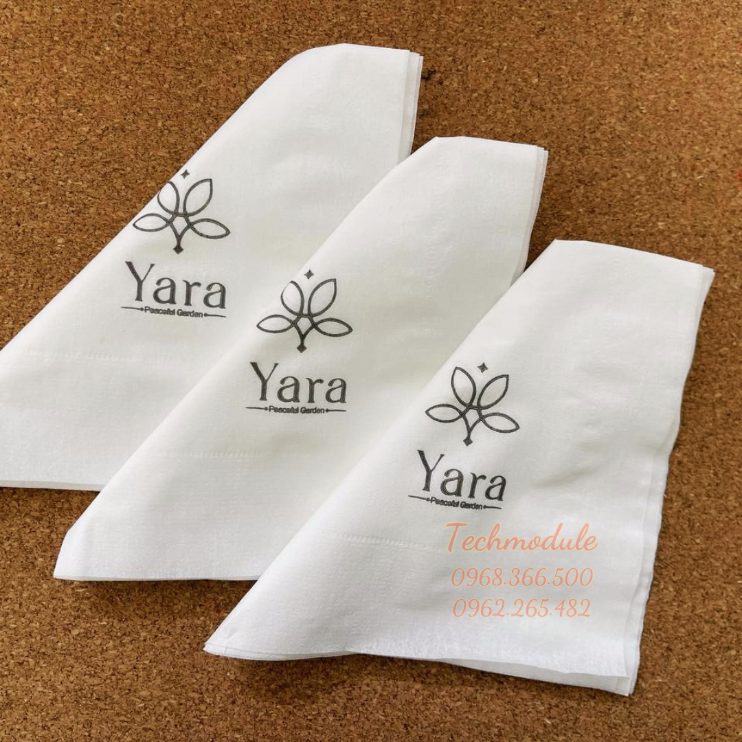  Khăn giấy ăn in logo YARA 