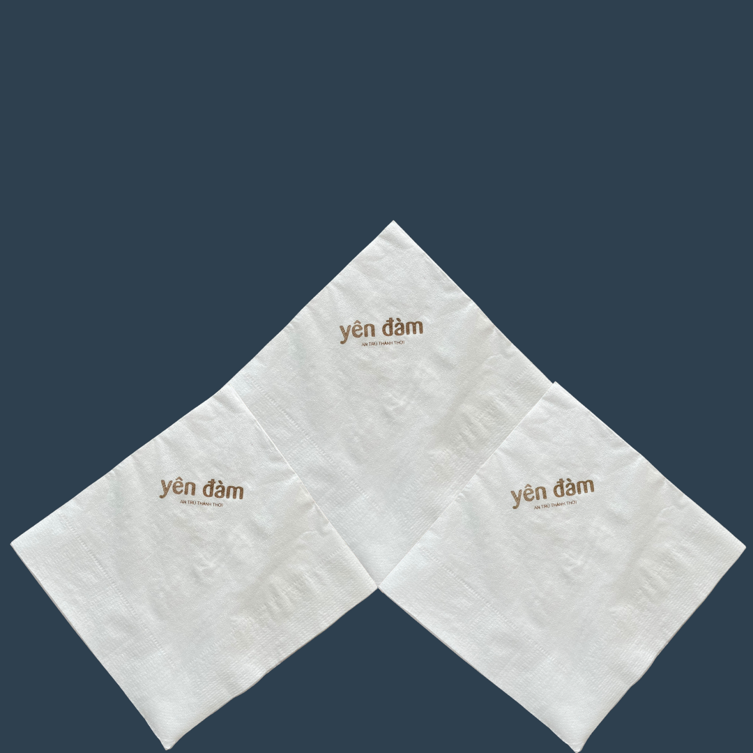  Khăn giấy ăn in logo YÊN ĐÀM 