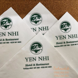 


																	 Khăn giấy ăn in logo YEN NHI 