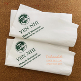 


																	 Khăn giấy ăn in logo YEN NHI 