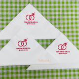 


																	 Khăn giấy ăn in logo TIỆC CƯỚI Z133 
