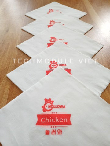 Khăn giấy ăn in logo NOLLWA