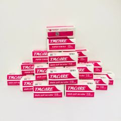  Combo 20 gói Khăn giấy lau tay đa năng TMCARE Deluxe Đỏ, 100% bột giấy nguyên sinh - 100 tờ - vệ sinh sau và trong bữa ăn 