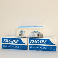 Combo 20 gói Khăn giấy lau tay đa năng TMCARE Premium Xanh, 100% bột giấy nguyên sinh - 100 tờ - vệ sinh sau và trong bữa ăn